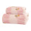 Ensemble de serviettes de bain en velours corail 3 pièces 1