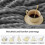Soft Fluffy Blanket 150x200 cm Grey Lightweight for Bed Sofa Use 2