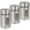 Stainless Steel Spice Jar Set, 3-Piece, 100 ml, Adjustable Shaker with Glass Jar 4