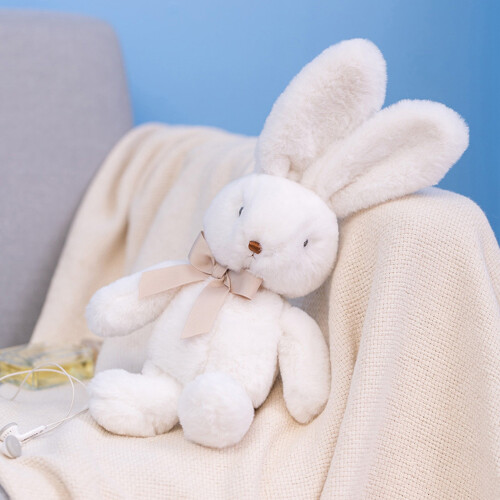 Weiches rosa Hasen-Plüschtier für Kinder