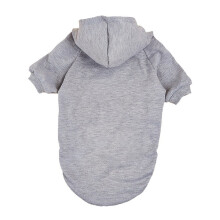 Sudadera con capucha para perro con forro polar – Gris