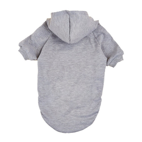 Sudadera con capucha para perro con forro polar – Gris