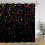 Prickig geometrisk duschdraperi polyester 180x180cm 1