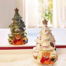 Bougie vintage en pot de céramique parfumée à l'arbre (1 pièce)