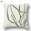 Cotton Linen Pillowcase Green Geometric Cactus Pattern 1