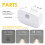Night Light with Motion Sensor, Plug-in LED for Hallway, Bathroom, Stairs, Auto On/Off 5