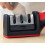 3-Stage Knife Sharpener in Black/Chrome for Kitchen Knives with Ergonomic Handle and Compact Size 3