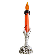 XIUH flammenloser LED-Kerzenhalter für Halloween-Dekoration