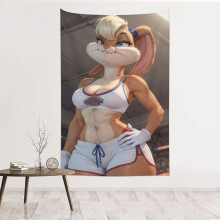 Lola Bunny Polyester Tapestry Wall Hanging