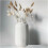 Ceramic Vase White Geometric 20cm Handmade for Home Decor Table Centrepiece 2
