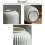 Ceramic Vase White Geometric 20cm Handmade for Home Decor Table Centrepiece 3