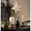 Ceramic Vase White Geometric 20cm Handmade for Home Decor Table Centrepiece 4