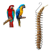 Roestvrijstalen voerhouder voor papegaaien en kleine vogels