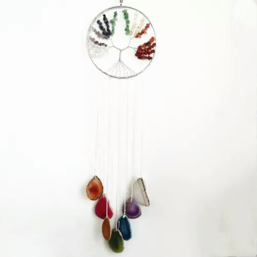 Carillon éolien Arbre de Vie en agate, décoration intérieure