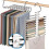 Trouser Hanger 9 Pairs Silver Space Saving Wardrobe Storage Organiser 2