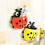 Toothbrush Holder Set, Cartoon Ladybug Shape, 2 Pieces for Bathroom and Kitchen 2
