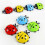Toothbrush Holder Set, Cartoon Ladybug Shape, 2 Pieces for Bathroom and Kitchen 3