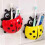 Toothbrush Holder Set, Cartoon Ladybug Shape, 2 Pieces for Bathroom and Kitchen 5
