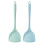 Set de 2 spatule de gătit din silicon, rezistente la căldură 1