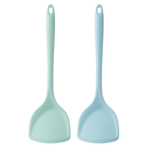Set de 2 spatule de gătit din silicon, rezistente la căldură