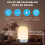 Alarm Clock with Light, Silver - Wake-Up Light, 7 Wake-Up Modes, LED Night Light, Sleep Timer, Touch Control 4