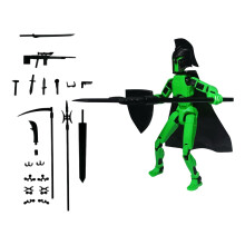 T13 3D-geprinte robot actiefiguur – beweegbaar, 14 wapens,