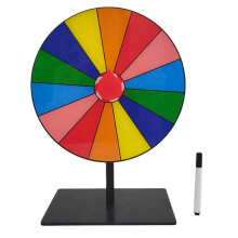 Jeu de roue de la fortune réutilisable de table