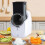 3 in 1 Electric Cheese Grater SS Handheld Fruit Vegetable Slicer Shredd 5