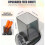 3 in 1 Electric Cheese Grater SS Handheld Fruit Vegetable Slicer Shredd 7