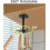 Rotating Folding Hook compatible with Universal Mounting, 180 Degree Vertical Flip Design for Under Counter Space Utilisation 2