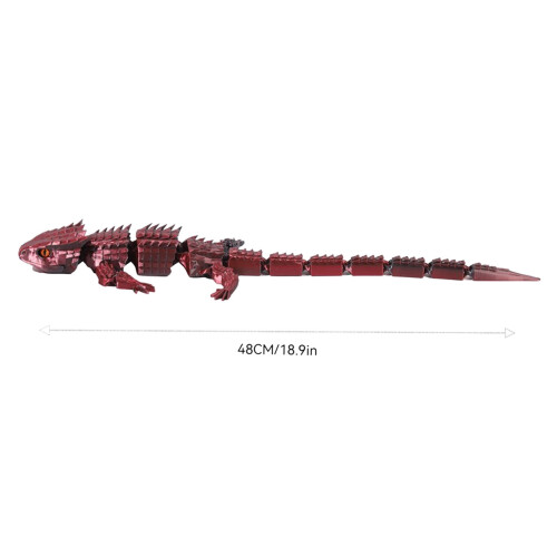 Dinossauro de brinquedo impresso em 3D de 5 polegadas com articulações móveis. 2