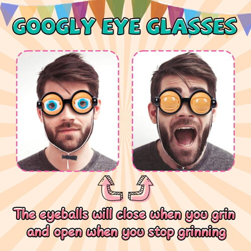 Γυαλιά Googly Eye – Αστεία γυαλιά πάρτι που αναβοσβήνουν, ένα 2