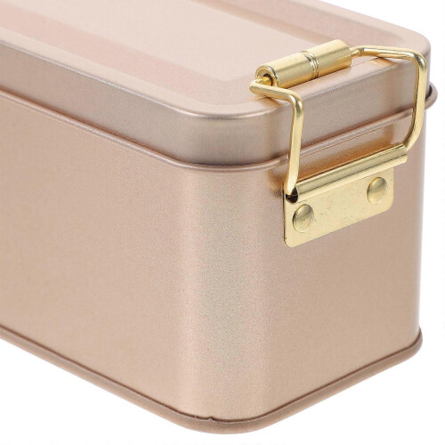 Tinplate Candy Storage Box with Lid, Cookie Packing Container 1