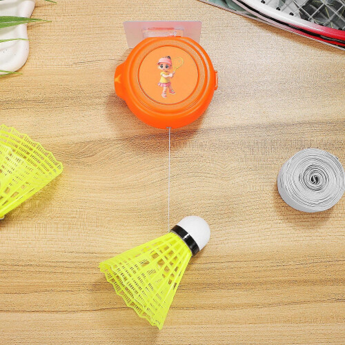 Ceiling Mount Badminton Rebound Trainer Single Player Indoor Corded Shuttlecock Training Device 1
