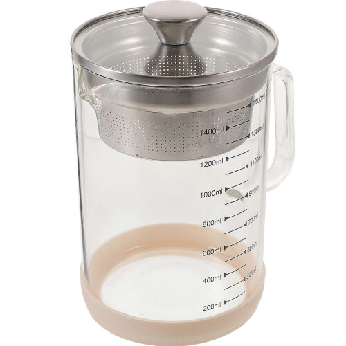 Fine Mesh Soybean Milk Strainer Container for Juice Tea Filtering 1