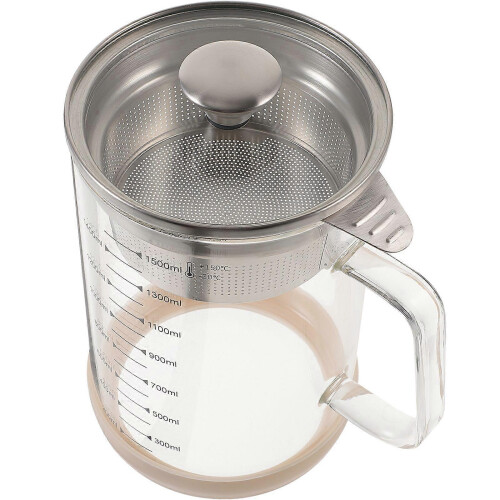 Fine Mesh Soybean Milk Strainer Container for Juice Tea Filtering 2
