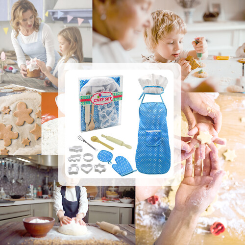 Kids 13pc Baking Set with Chef Hat 2