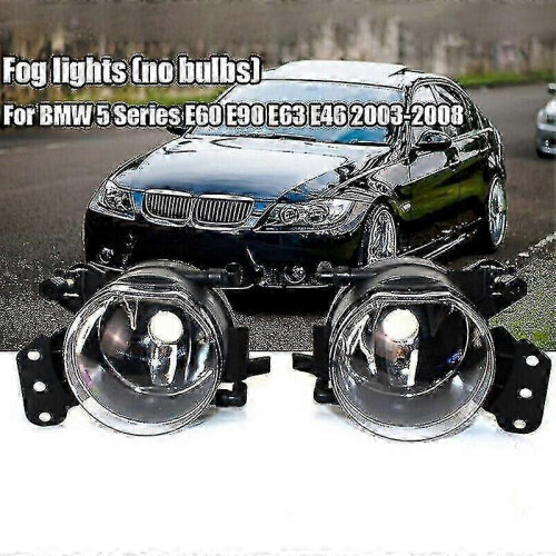 Coppia di coperture per fendinebbia anteriore in ABS nero compatibile con BMW E60 E90 E92 E93 1