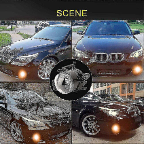 Coppia di coperture per fendinebbia anteriore in ABS nero compatibile con BMW E60 E90 E92 E93 2