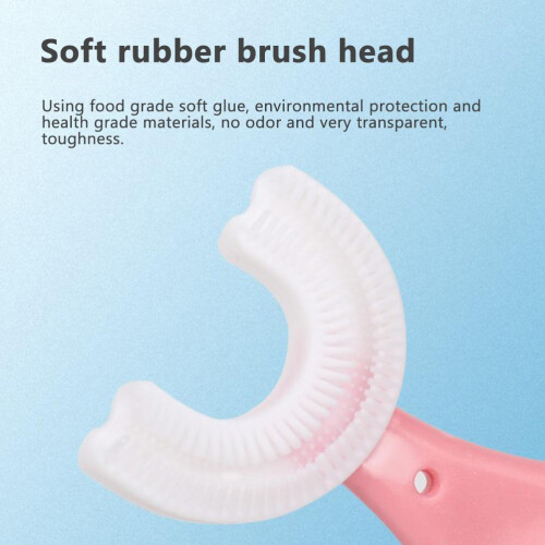 Toddler U Shaped Toothbrush 2 Pack Soft Rubber 1