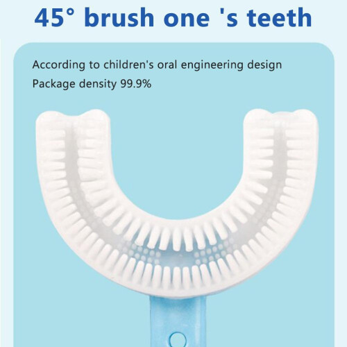 Toddler U Shaped Toothbrush 2 Pack Soft Rubber 2