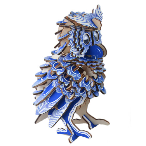 3D Owl Wooden Puzzle Jigsaw 2