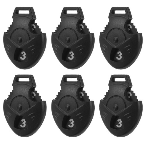 6 Pcs Interchangeable Large Number Tags for Golf Club Head Covers, Fits Drivers 1