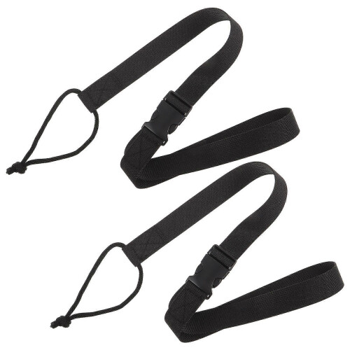 2Pcs Snowboard Leash Adjustable Safety Straps for Universal Snowboard Bindings Beginner Replacement Accessories 1