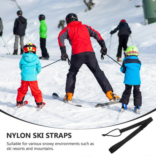 2Pcs Snowboard Leash Adjustable Safety Straps for Universal Snowboard Bindings Beginner Replacement Accessories 2