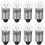 50PCS 6V E10 Round Tiny Light Bulbs with Socket for Science Experiment Use 3