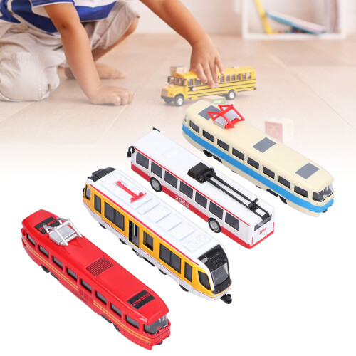 Pull Back Bus Model Toy Set 2