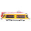 High Speed Railway Bus Pull Back Toy 8
