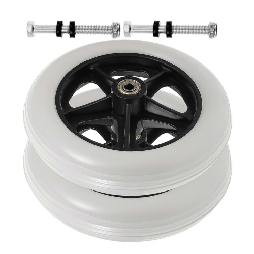 2pcs Wheelchair Front Wheels Replacement Parts for Wheelchairs 2