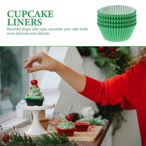 100Pcs Paper Cupcake Liners Cake Baking Cups Muffin Wrappers for Baking 2